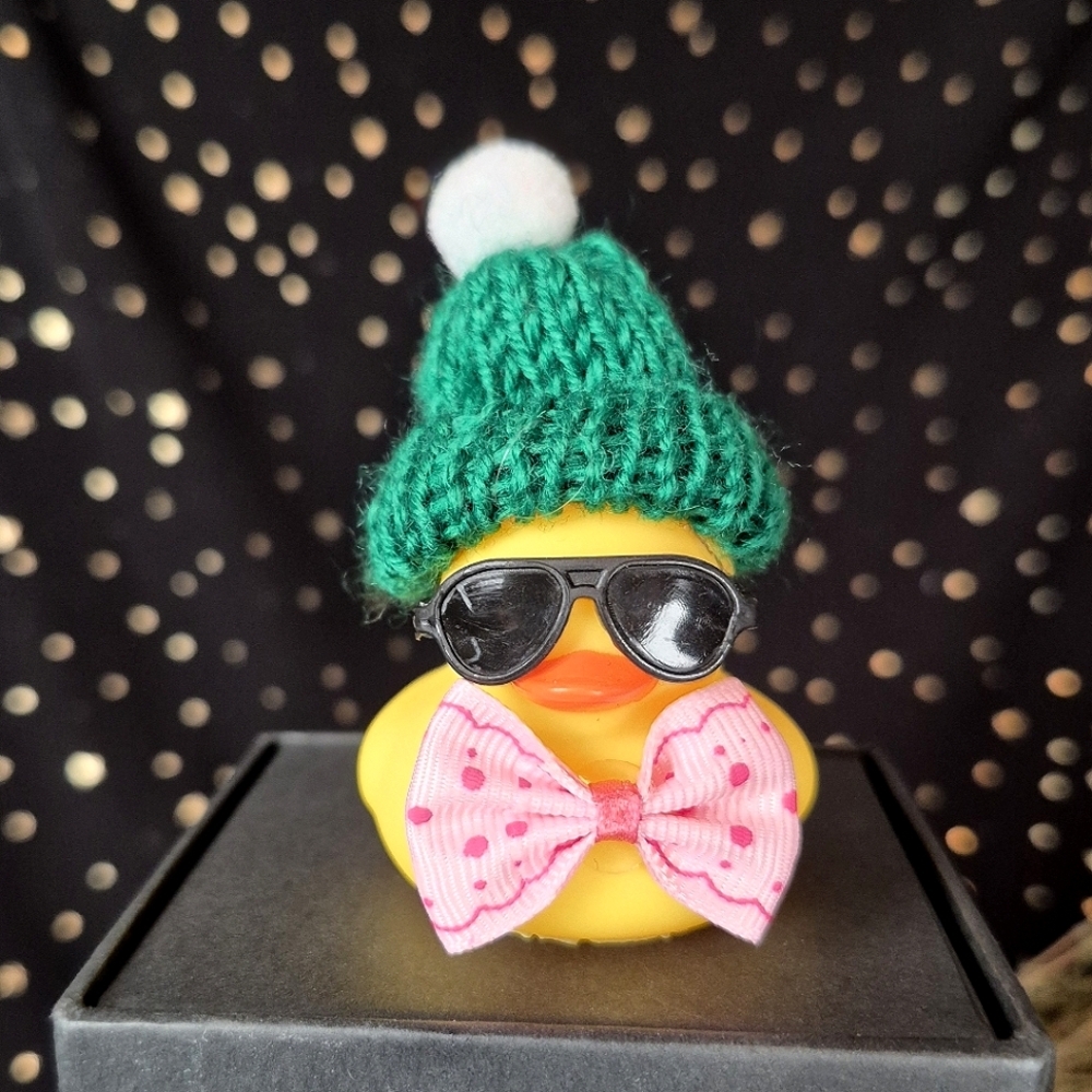 Pink Bowtie Beanie Duckie Duck Duck Jeep